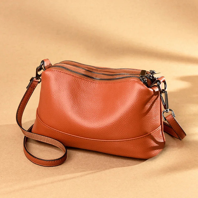 Sac bandoulière femme en cuir de vachette – CLEVI Paris