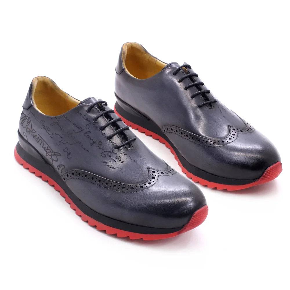 Chaussures brogue homme en cuir à lacets – CLEVI Paris