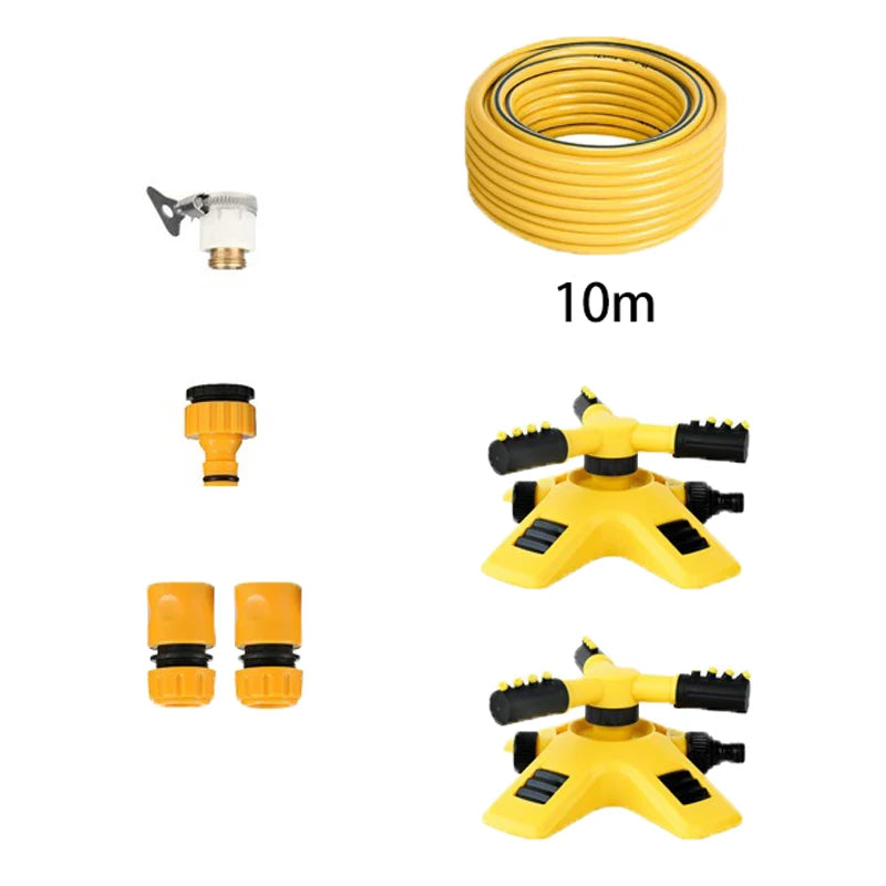 Arroseur Rotatif 360° Automatique – Tuyau Jardin 10m / 20m avec Buse Spray