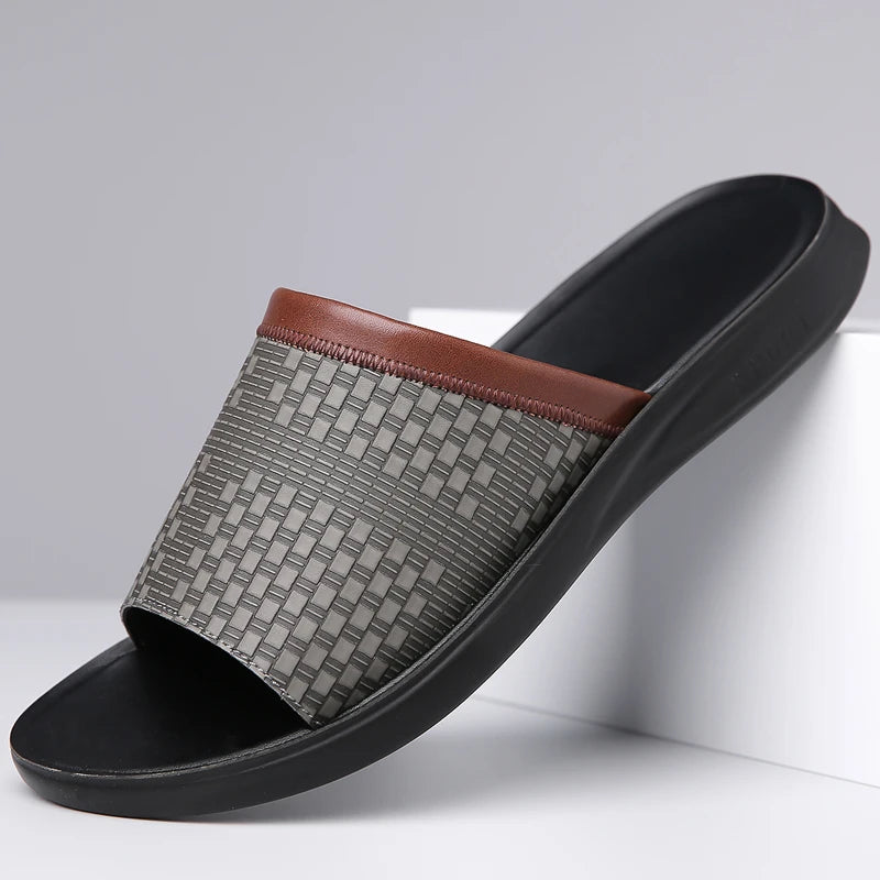 Sandales Homme Été – Antidérapantes, Résistantes, Confortables | Blanc, Gris Foncé ou Orange