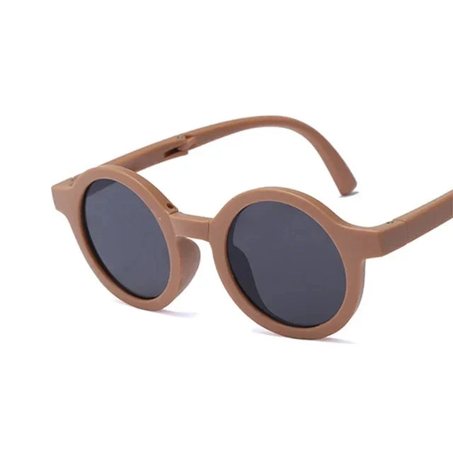 Lunettes de Soleil Enfant Pliables – Rondes, Mignonnes, 7 Coloris – CLEVI Paris