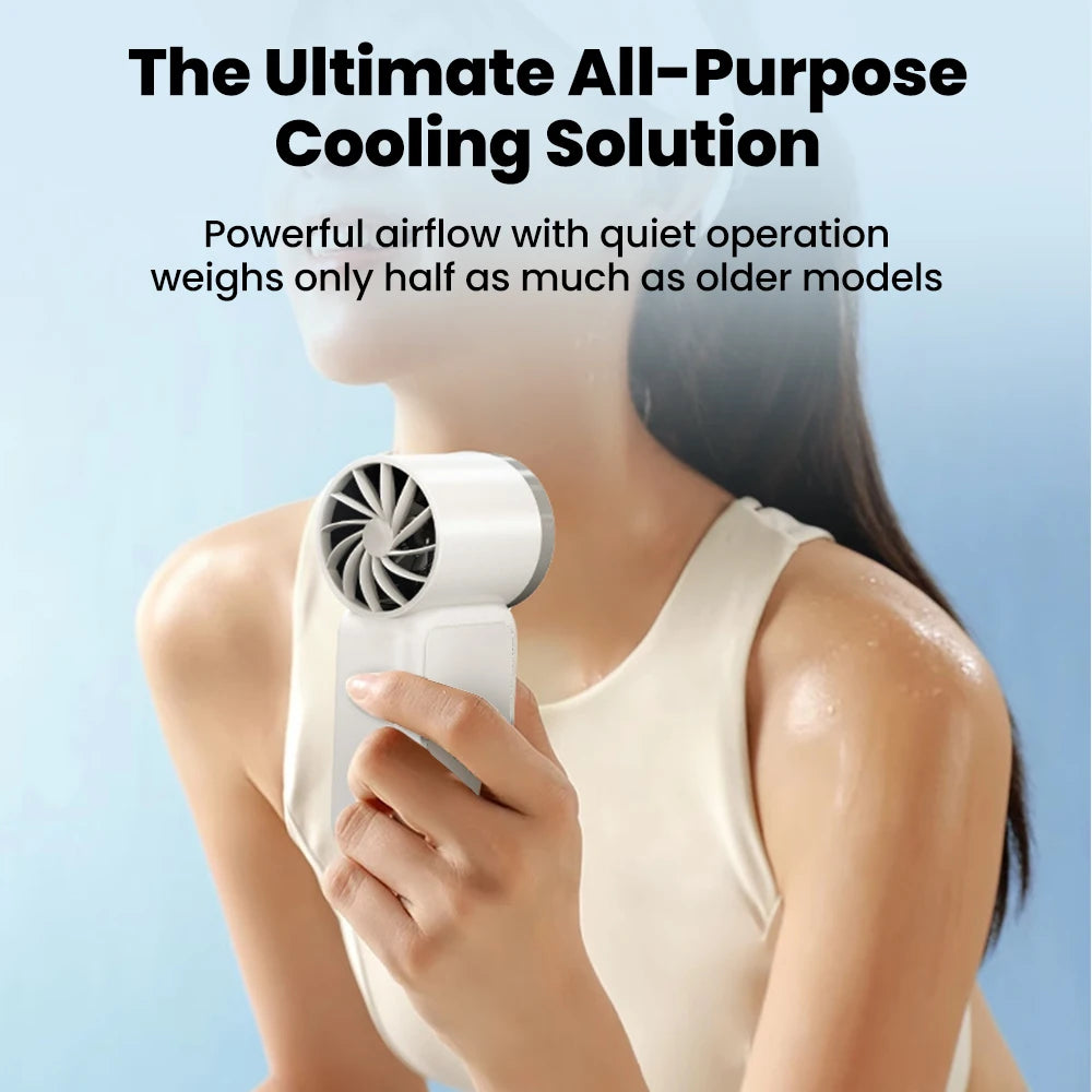 Ventilateur de poche rechargeable 5 vitesses USB-C – CLEVI Paris