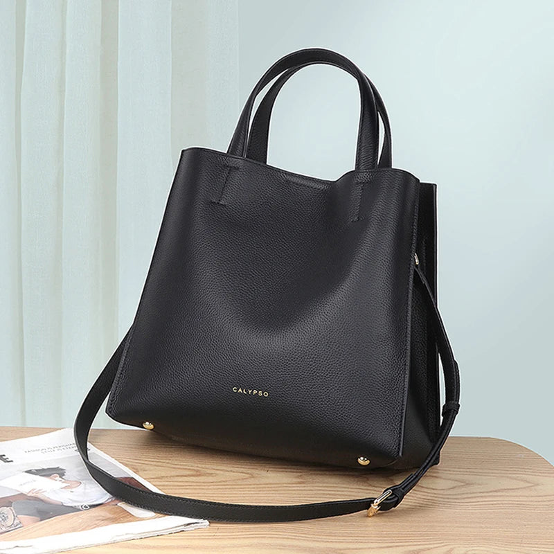 Sac à Main Cuir Vachette Femme Tote Zip – CLEVI Paris