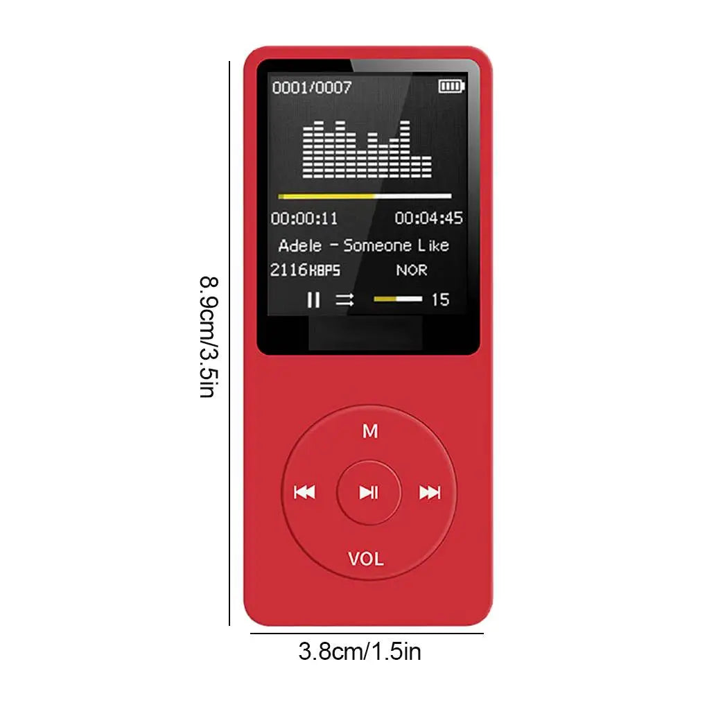 DIXSG Lecteur MP3 Bluetooth Écran 1,8" TF 64Go FM Enregistreur Sport – CLEVI Paris