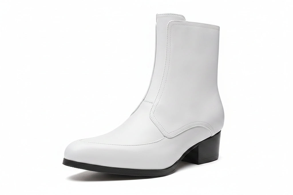 Chelsea Boots Cuir Véritable Homme | Talon Pointu Fait Main – CLEVI Paris