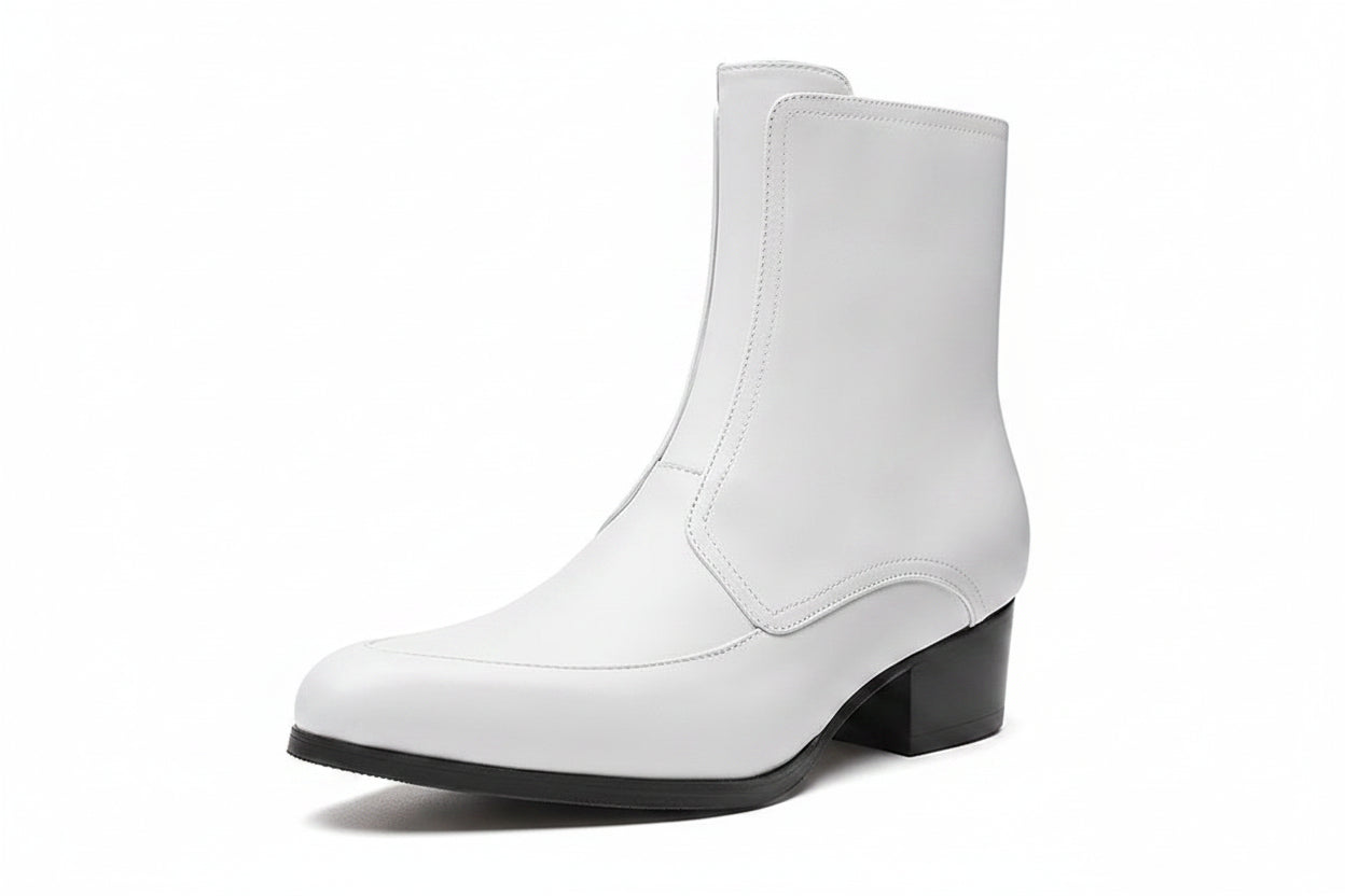 Chelsea Boots Cuir Véritable Homme | Talon Pointu Fait Main – CLEVI Paris