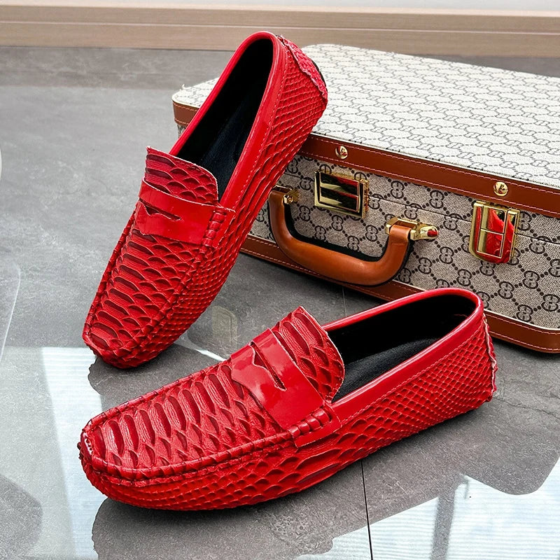 Mocassins Homme Daim Style Italien Coloré Slip-On | 5 Coloris, Tailles 38-48 – CLEVI Paris
