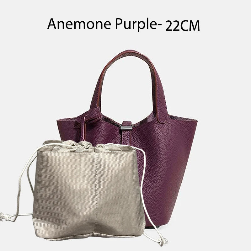 Sac Seau Femme Cuir Véritable Vache 2 Tailles 50+ Coloris Quincaillerie Argentée ou Dorée – CLEVI Paris