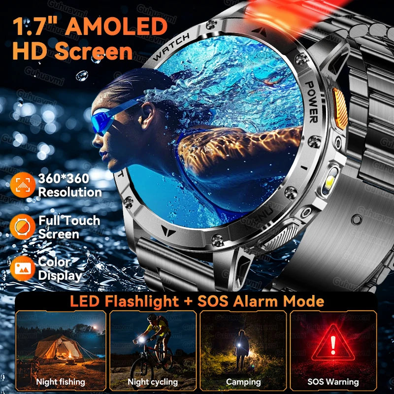 Montre AK112 AMOLED 1,7″ 1400 mAh – CLEVI Paris