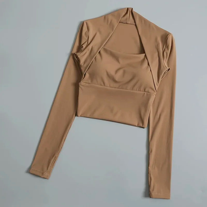 Top Sport Manches Longues Femme Respirant — CLEVI Paris