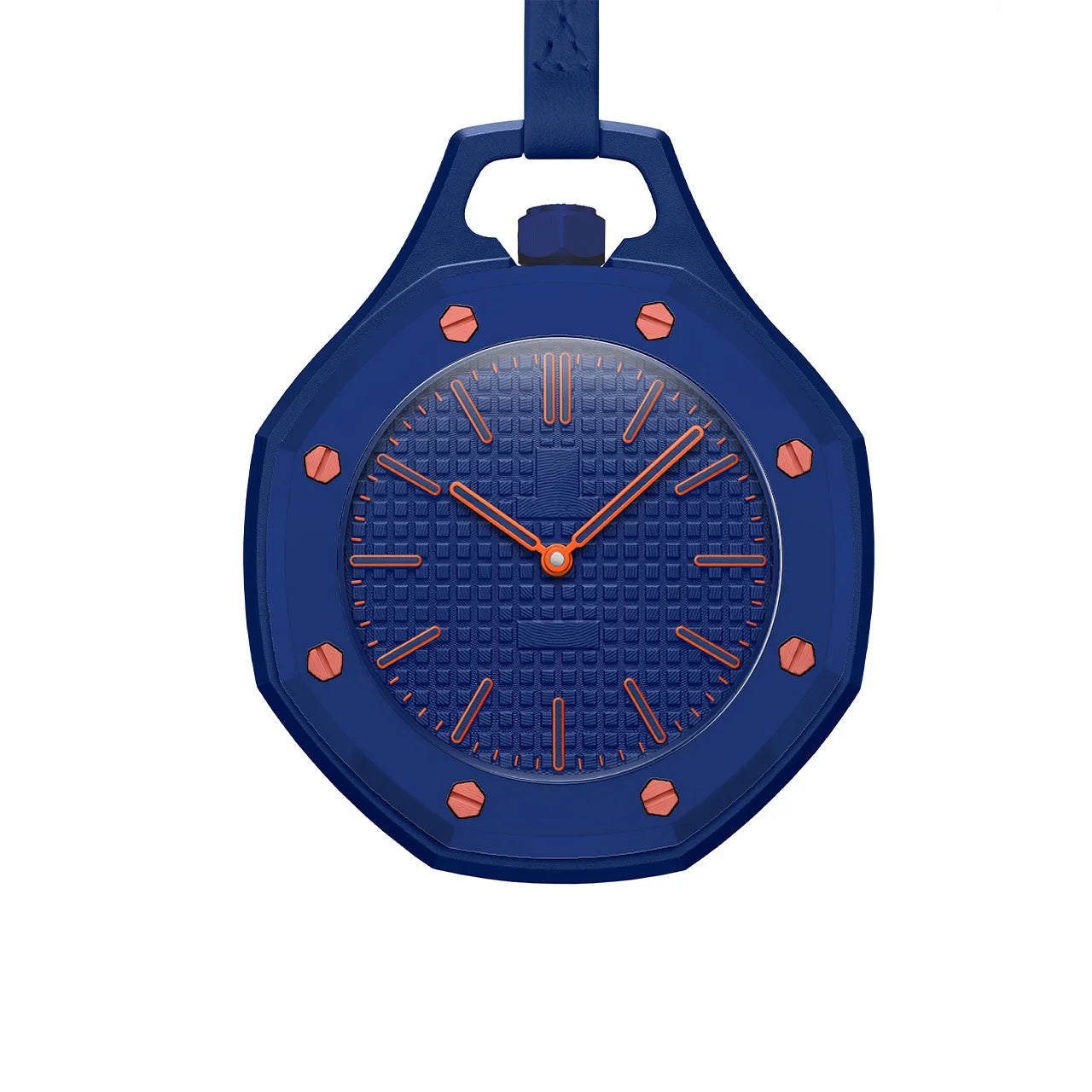 Montre Quartz Boîtier Octogonal Unisexe Bracelet Cuir Multicolore – CLEVI Paris