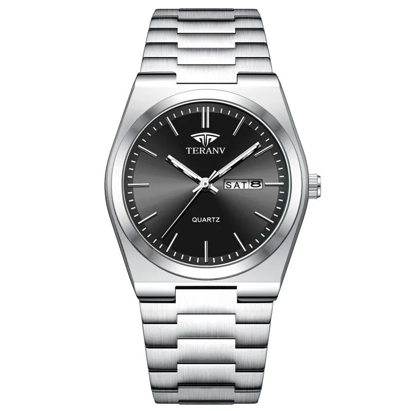 Montre Homme Quartz Slim — Acier Inoxydable, Calendrier, Cadran 40mm | CLEVI Paris