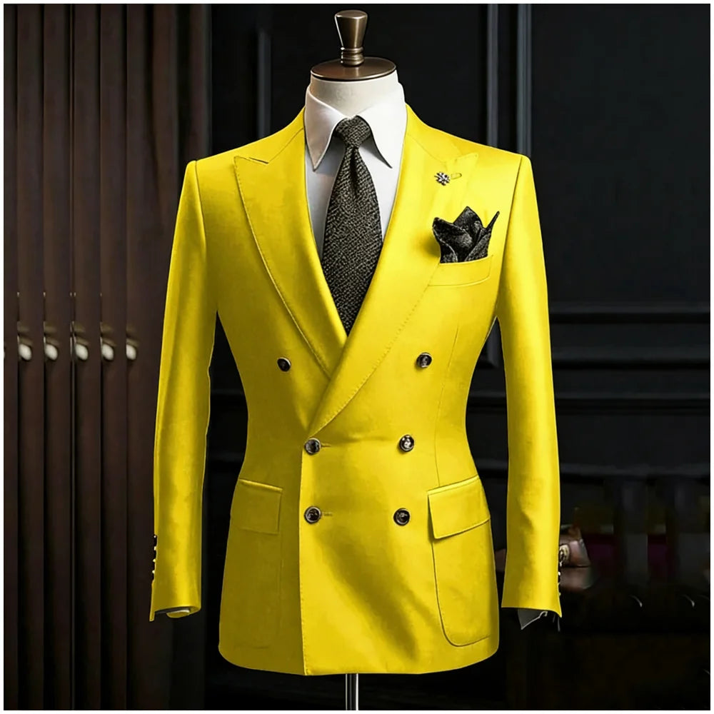 Costume homme 2 pièces à double boutonnage – CLEVI Paris