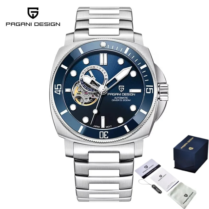 Montre Homme Automatique Diver Squelette Pagani Design PD-1736 – CLEVI Paris