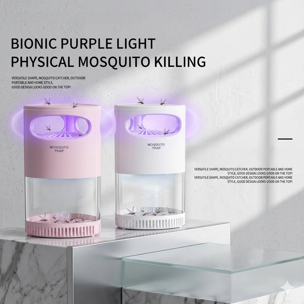 Lampe Anti-Moustiques Lumière Violette Bionique Aspiration Puissante USB Silencieuse DGS-885 – CLEVI Paris