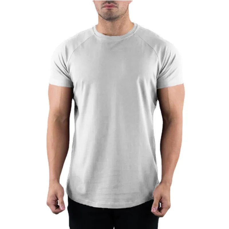 T-Shirt Fitness Homme Muscleguys – Coton Slim Fit, Col Rond, Manches Courtes