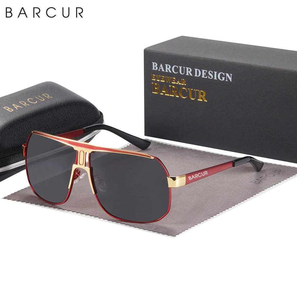 Lunettes de Soleil Ovales Polarisées UV400 Homme Sport Acier Inoxydable – CLEVI Paris