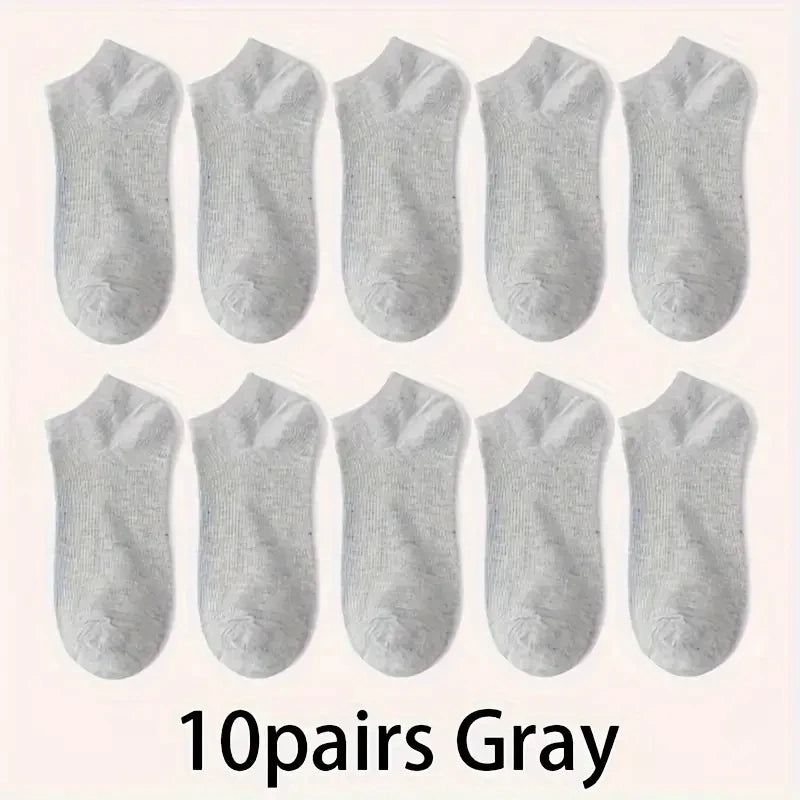 Chaussettes Basses Unisexes — Lot de 5 à 50 paires — CLEVI Paris