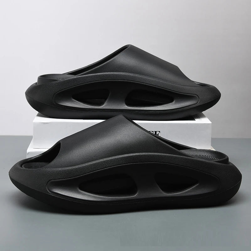 Tongs Plateforme Homme – Bout Ouvert Antidérapantes EVA Plage Salle de Bain Extérieur 5 Coloris Pointures 40–45 – CLEVI Paris