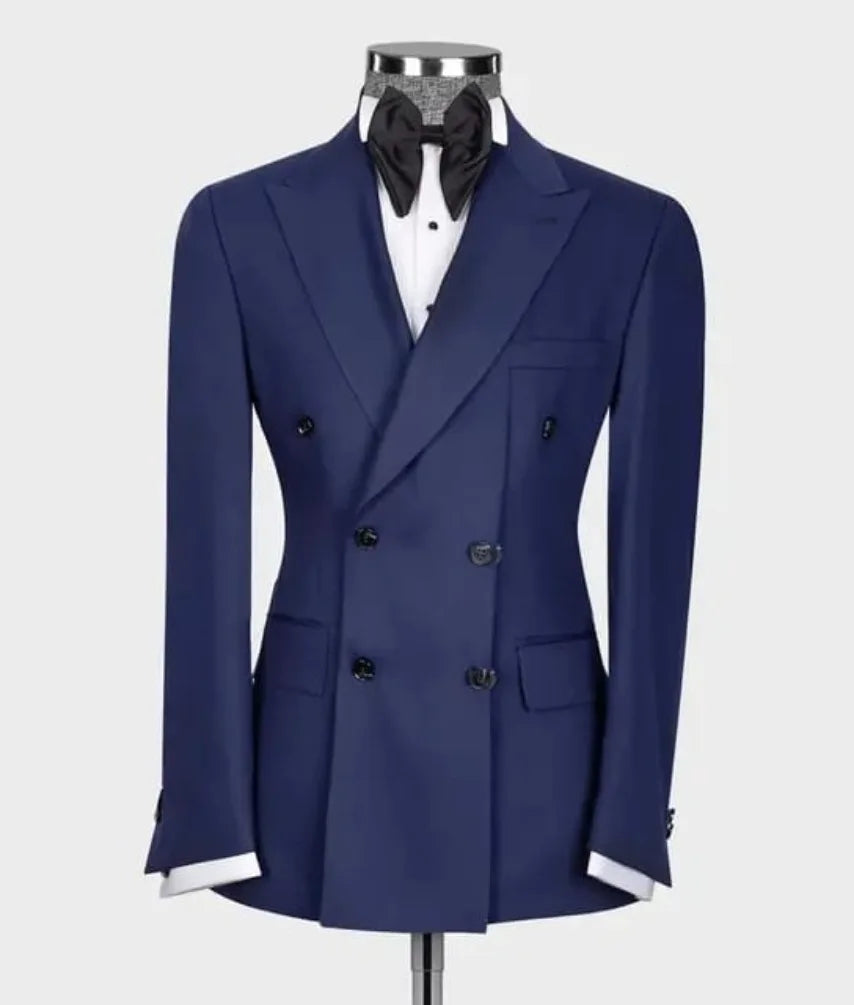 Blazer Homme Double Boutonnage Slim Fit Col Cranté 4 Coloris Grande Taille – CLEVI Paris