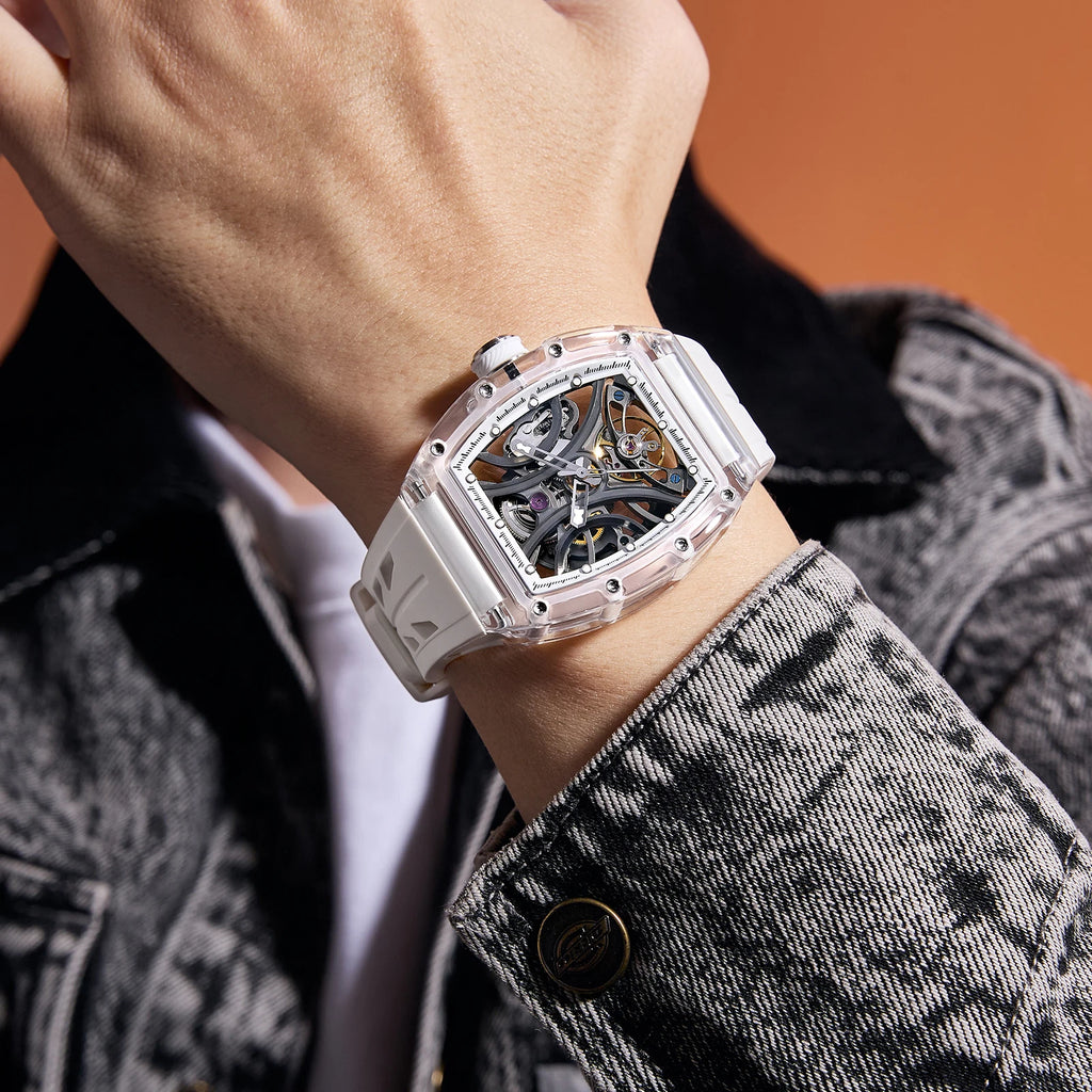 Montre Mécanique Homme Daniel Gorman 919511 – Squelette Automatique, Saphir & Acier