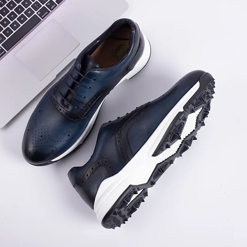 Brogue Homme Cuir Véritable Sculpté Bullock | Lacets Antidérapant 3 Coloris