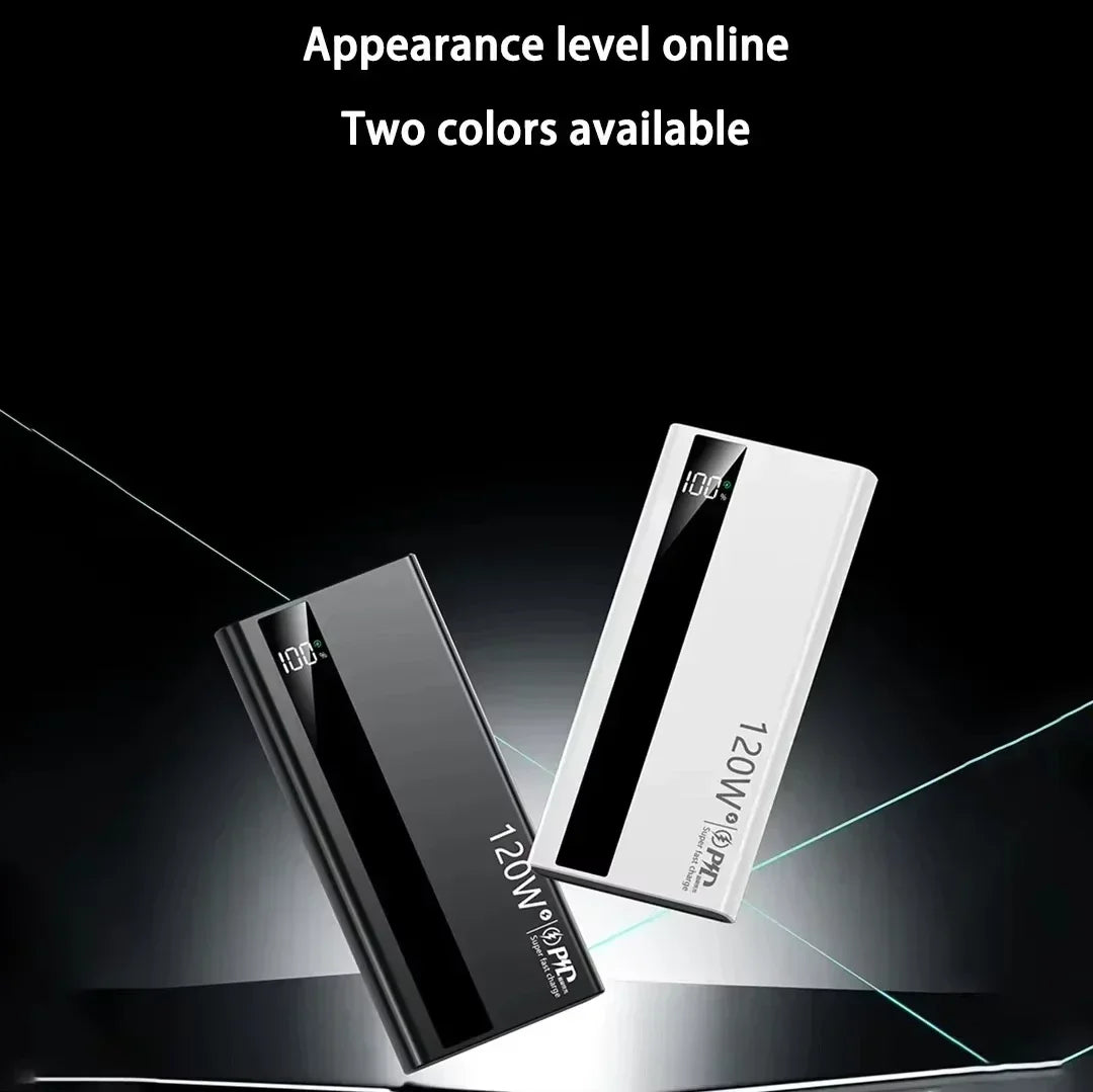 Batterie Externe Lenovo 3C 120W LED Portable 50-200000mAh – CLEVI Paris
