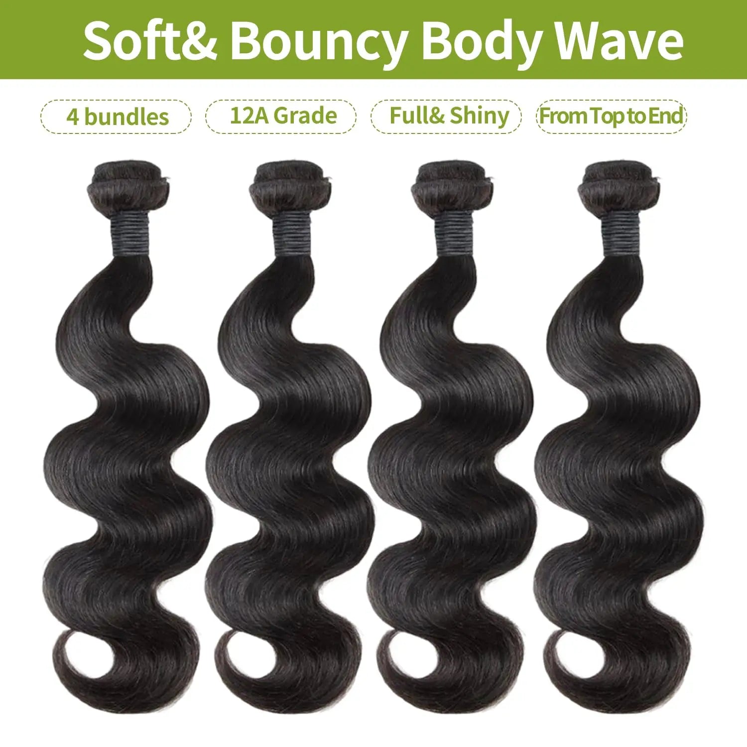 Bundles Body Wave Cheveux Humains Brésiliens Remy Hair 12A Double Weft Couleur Naturelle 6-40 Pouces – CLEVI Paris