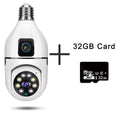Caméra Surveillance WiFi Double Objectif 8MP – Vision Nocturne Couleur, Audio Bidirectionnel, App V380 Pro – CLEVI Paris