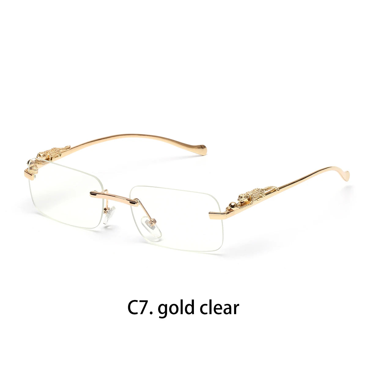 Lunettes de Soleil Sans Monture Carrées Hip Hop – Monture Polycarbonate UV400 Outdoor – CLEVI Paris