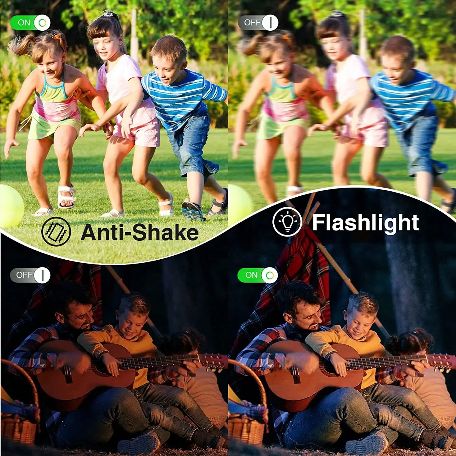Appareil Photo Numérique Compact 44MP – Vidéo 1080P Zoom 16x Écran 2,4" Webcam Anti-Shake Enfants Débutants – CLEVI Paris