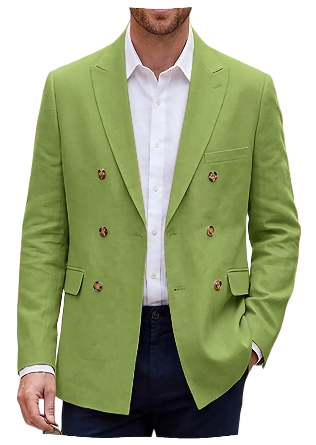 Blazer homme double boutonnage à revers – CLEVI Paris