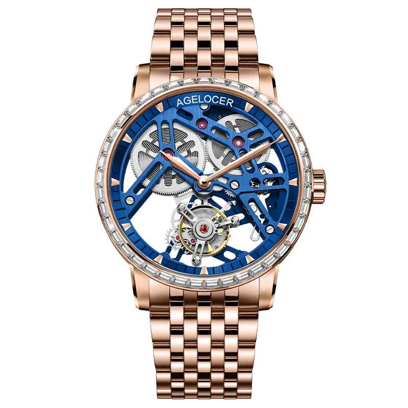 Montre Homme Flying Tourbillon Squelette Architectural 80h Agelocer Cal.A9001 Prix IAI – CLEVI Paris