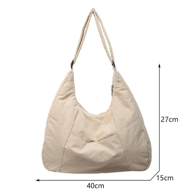 Sac à Main Bandoulière Nylon Femme | Casual & Élégant, Fermeture Zippée, 2 Tailles, 9 Coloris – CLEVI Paris