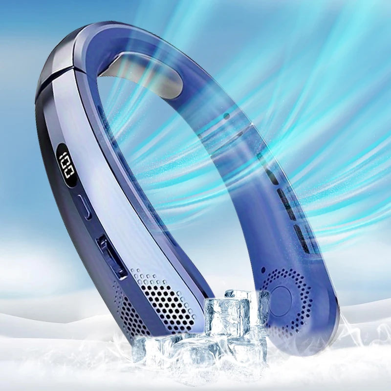 Ventilateur de cou rechargeable 8000 mAh sans lame – CLEVI Paris