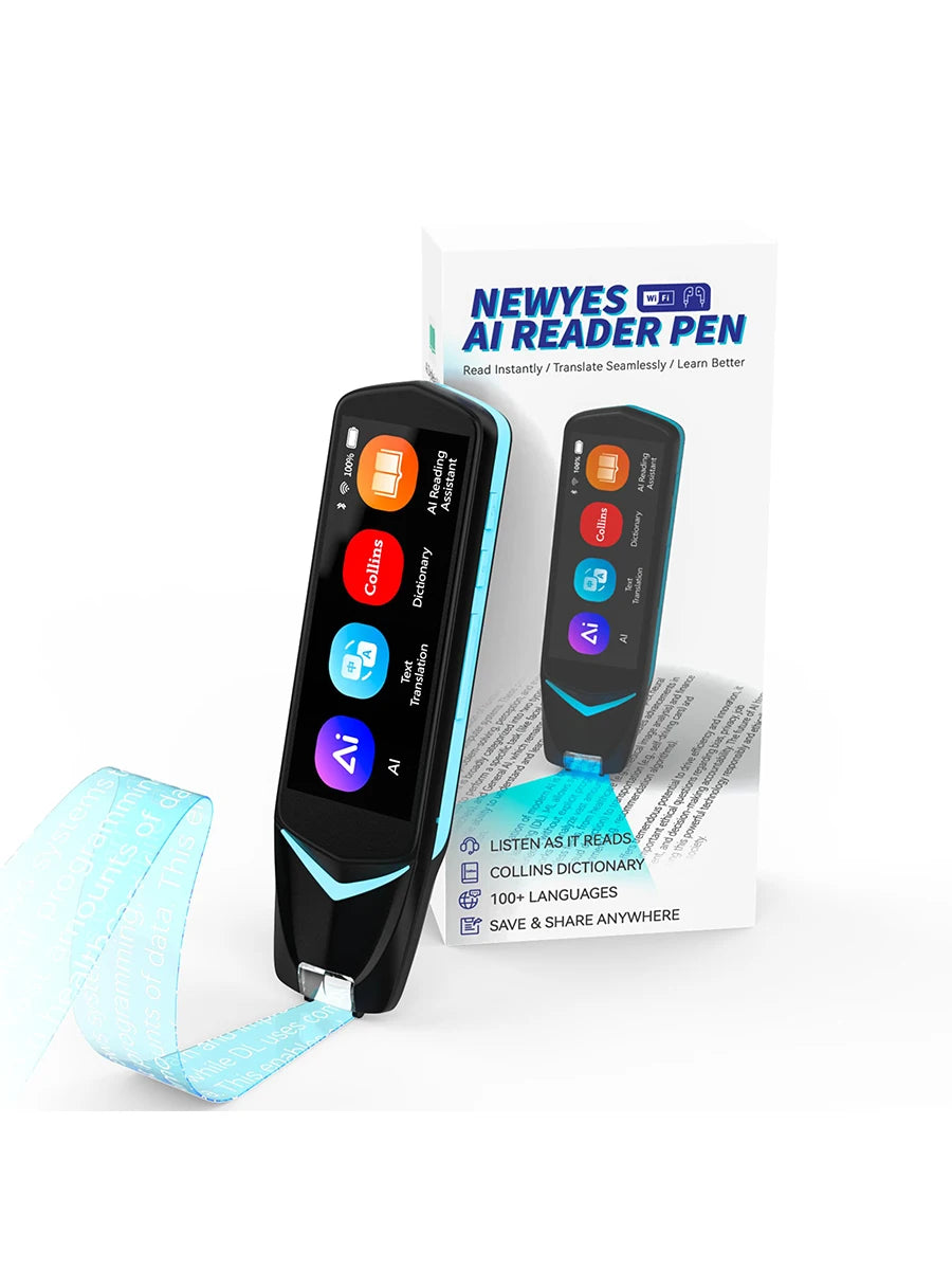 Stylo Scanner IA NEWYES – Lecteur Traducteur 112 Langues, OCR, Bluetooth – Étudiants & Dyslexie