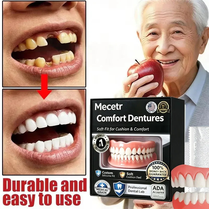 Dentier Complet Ajustable Adulte | Prothèse Dentaire Portable Haut & Bas | Homme & Femme – CLEVI Paris
