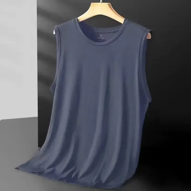 Débardeur Homme Ice Silk Mesh Polyester Léger Sans Manches – CLEVI Paris
