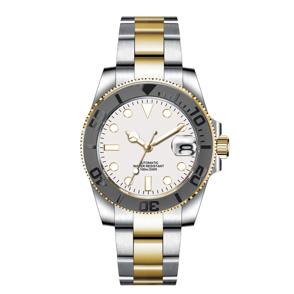 Montre Automatique Homme Corgeut NH35 – Diver 40mm Lunette Céramique Verre Saphir – CLEVI Paris