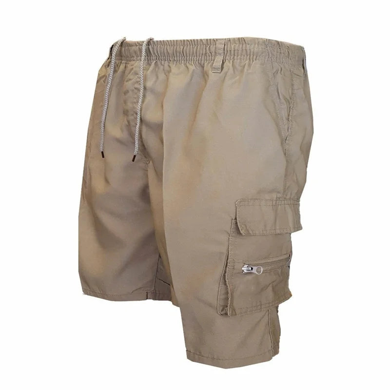 Short Cargo Homme Polyester Léger Poches Multiples – CLEVI Paris