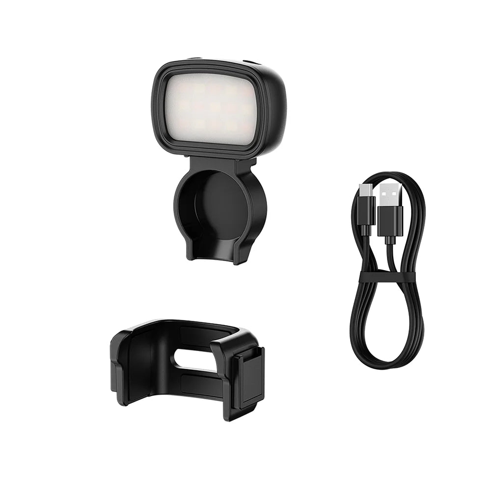 Lumière LED Magnétique JJC pour DJI Osmo Pocket 3 – 3 Modes de Couleur, Rechargeable USB & Ultra-Légère – CLEVI Paris