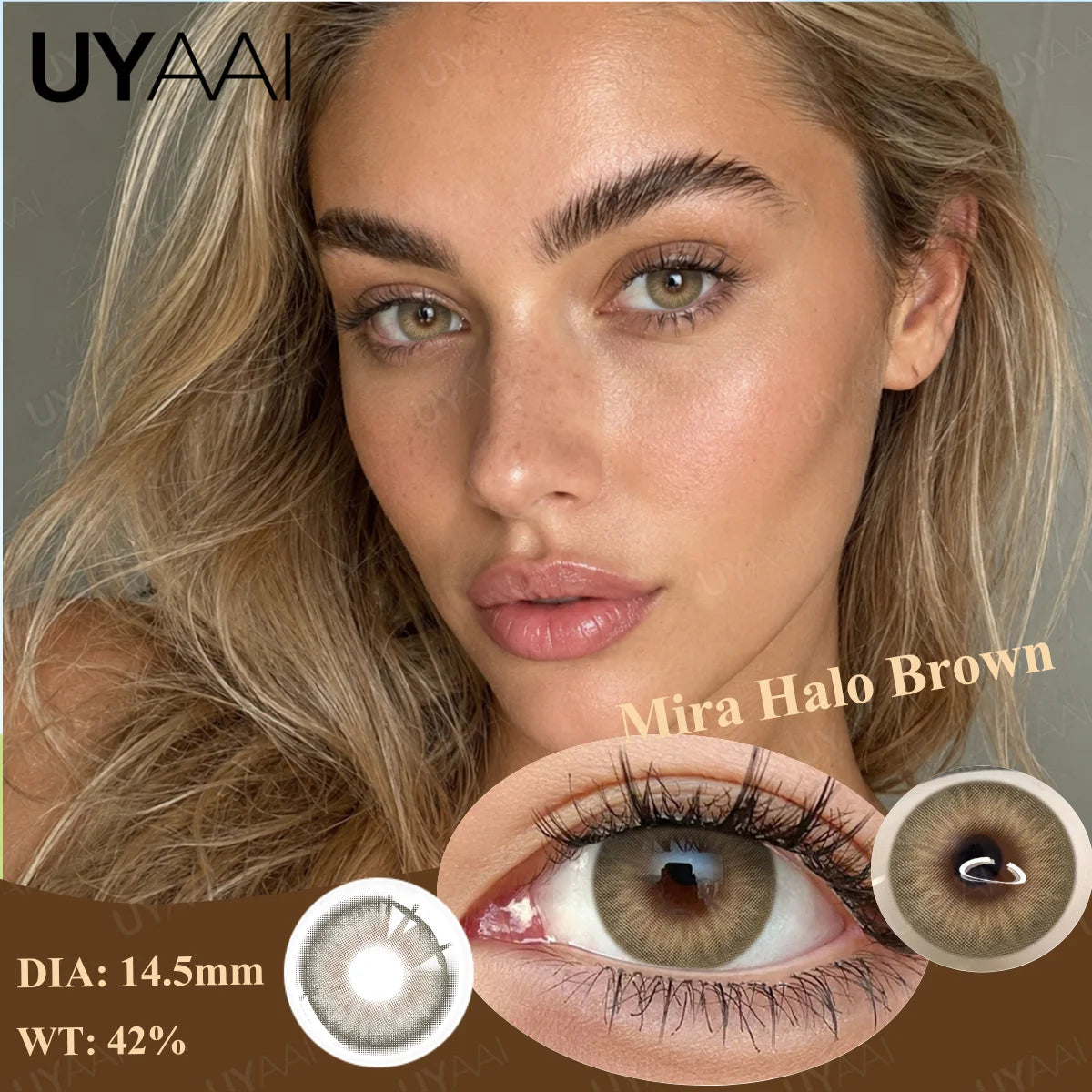 Lentilles de Couleur UYAAI Annuelles 10 Coloris Naturels Maquillage Cosplay – CLEVI Paris
