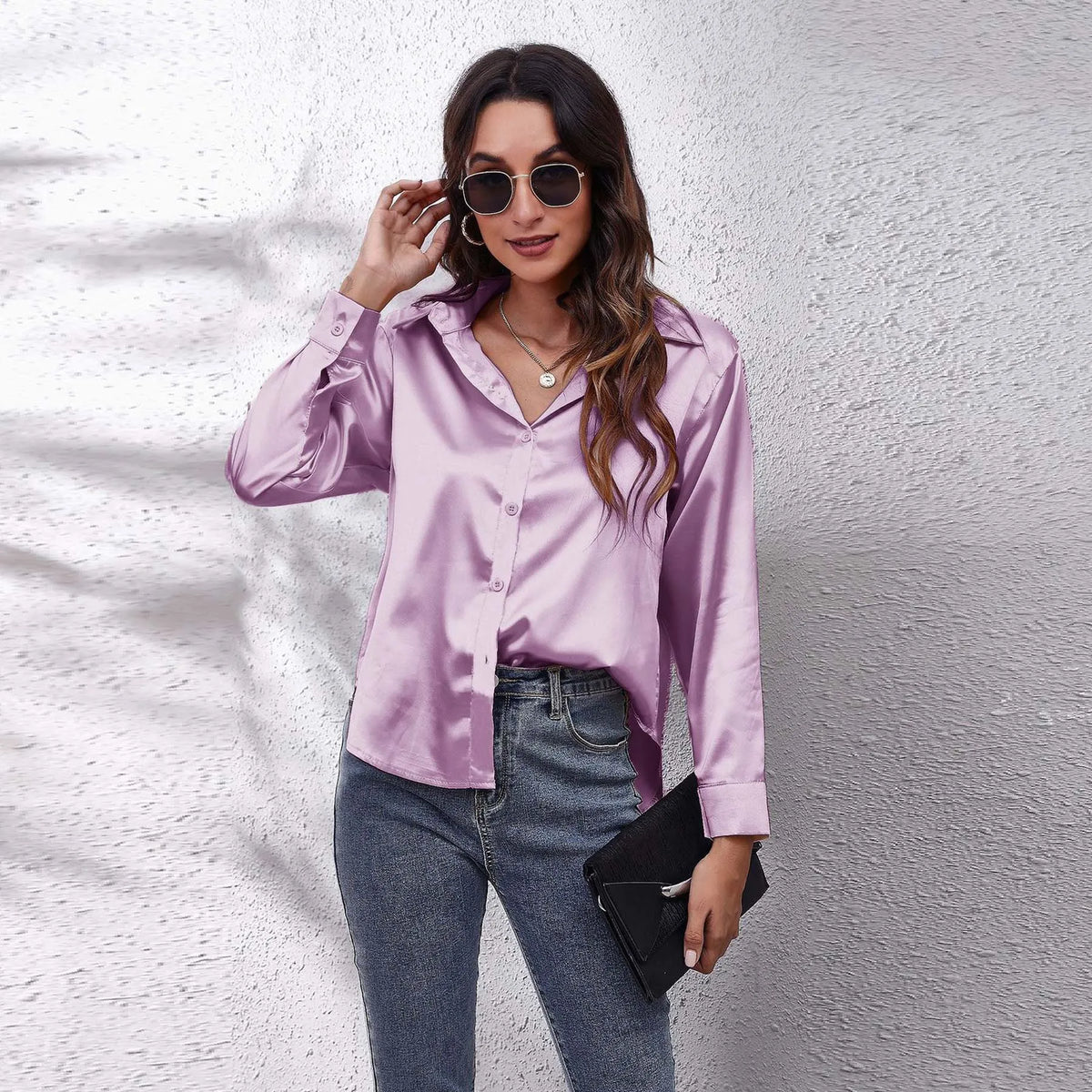 Chemise ample manches longues femme – CLEVI Paris