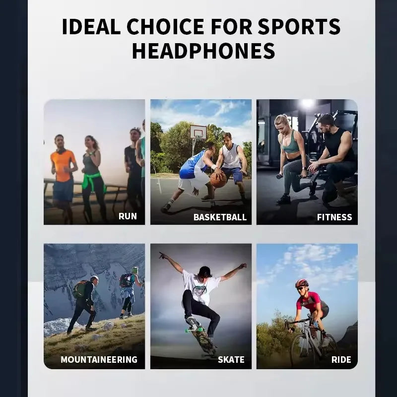 Casque à Conduction Osseuse Sport — Bluetooth 5.0, Micro, Waterproof | CLEVI Paris