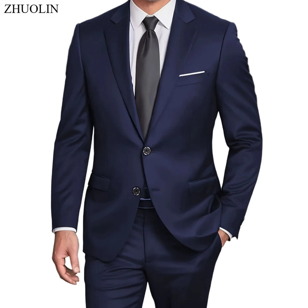Costume Homme Élégant 2-3 Pièces Blazer Stretch Mariage – CLEVI Paris