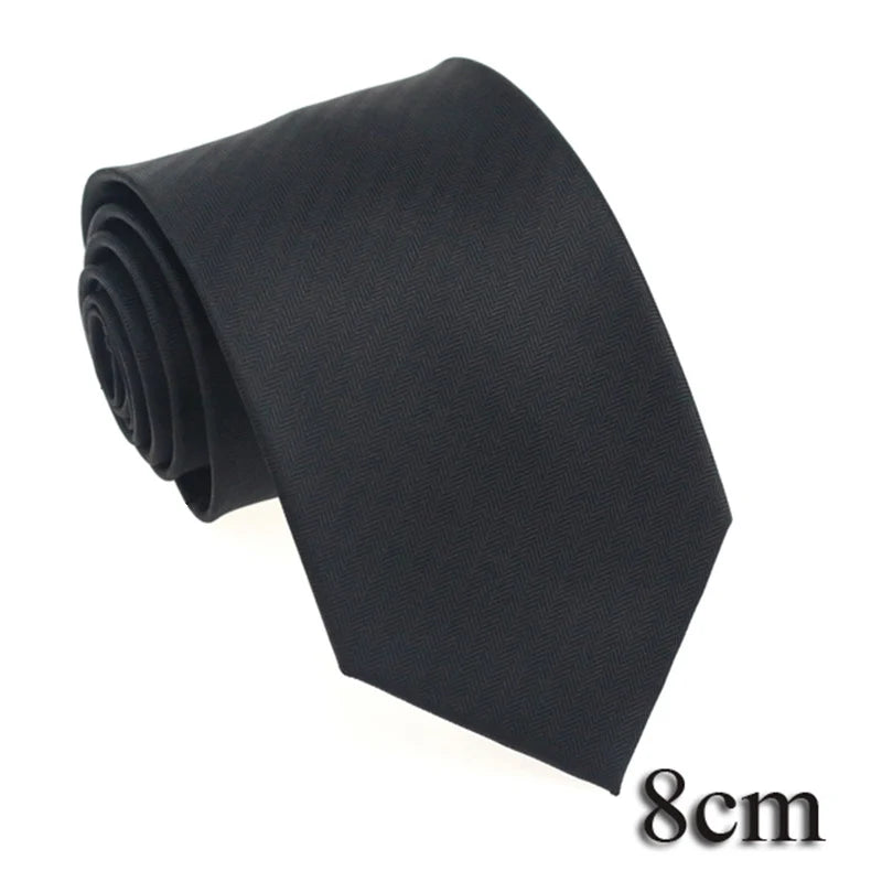 Cravate unisexe unie 6 à 8 cm – CLEVI Paris