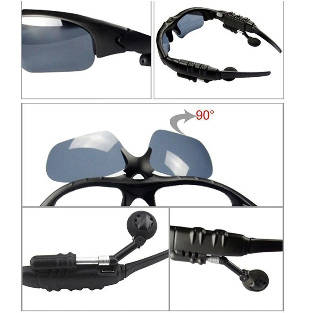 Lunettes de Soleil Bluetooth Polarisées Unisexe Écouteurs Intégrés UV – CLEVI Paris