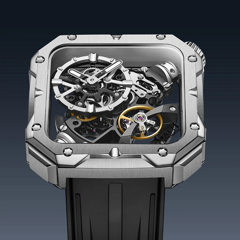 BONEST GATTI BG4001 – Montre Squelette Automatique Homme | Acier 316L & Verre Saphir