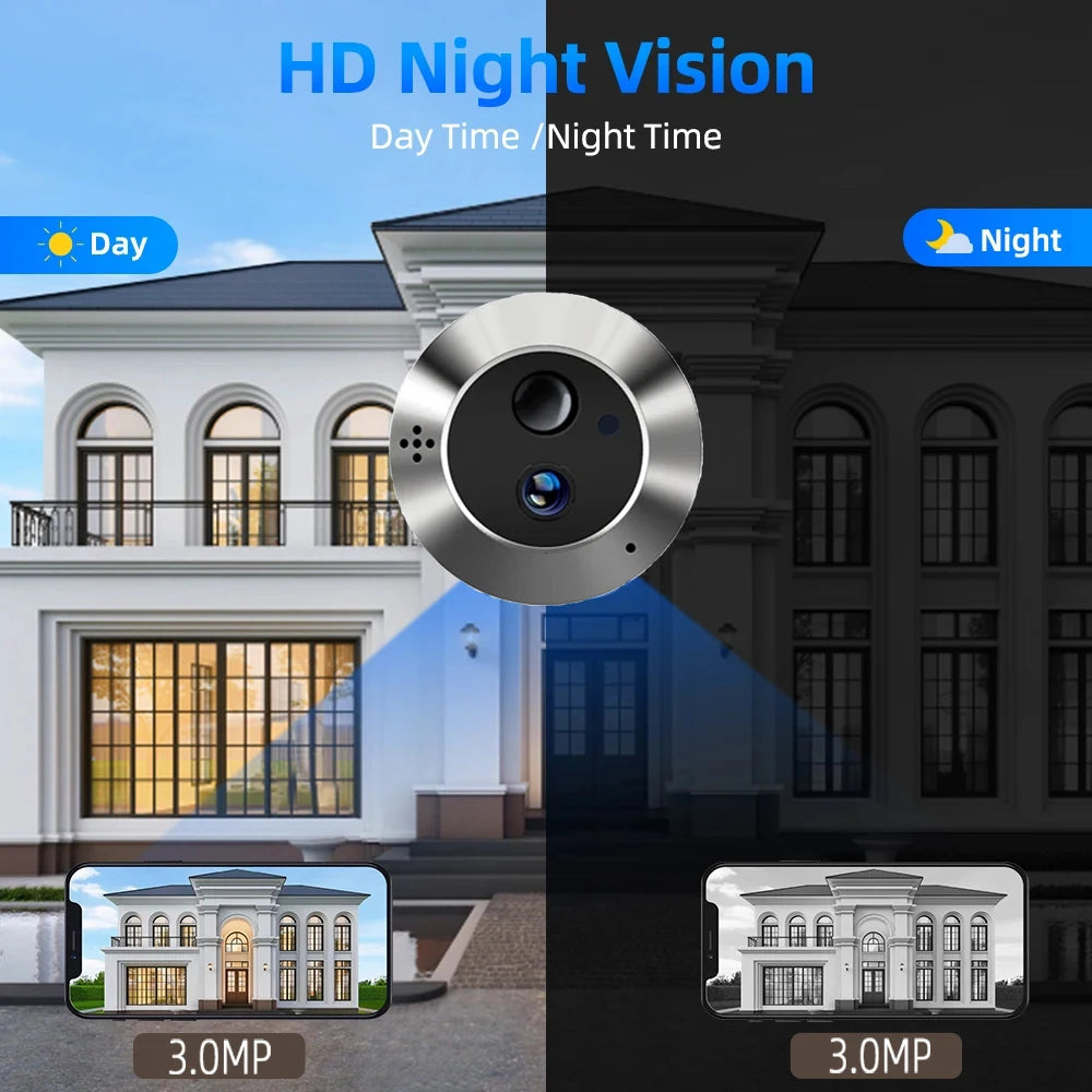 Judas Numérique Connecté TNTX 3MP WiFi Tuya Batterie 5000 mAh Intercom – CLEVI Paris