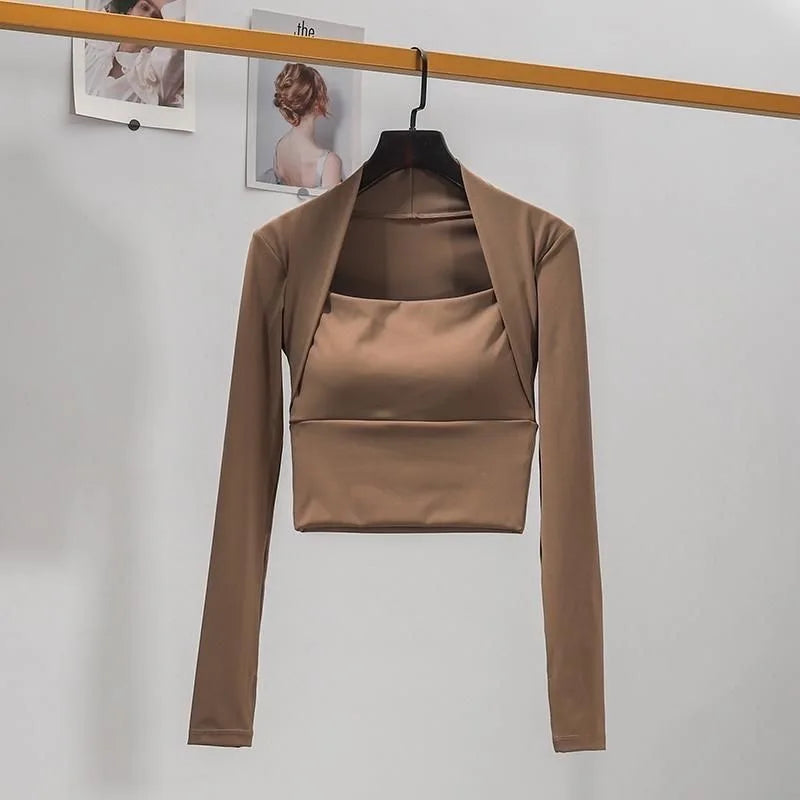 Top Sport Manches Longues Femme Respirant — CLEVI Paris